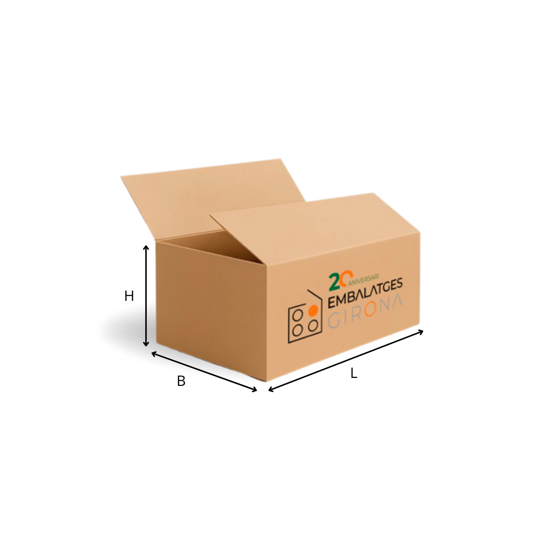Caja de cartón estándar canal doble (miniatura)